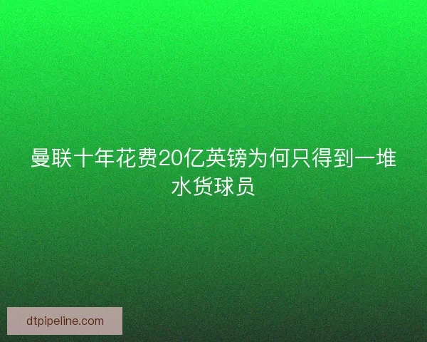 曼联十年花费20亿英镑为何只得到一堆水货球员 曼联十年花费20亿英镑为何只得到一堆水货球员